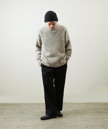And A アンドエー / TANUKI KNIT CREW NECK PULLOVER SWEATER タヌキニットクルーネックプルオーバーニット セーター / AA-A24M001