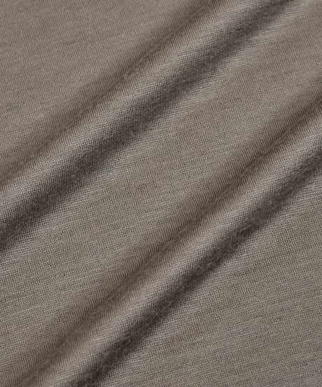 And A アンドエー / 2/72 WOOL JERSEY L/S CRAZY KNIT TEE super100防縮ウォッシャブルウールジャージークレイジーニットロンT / AA-A23M006