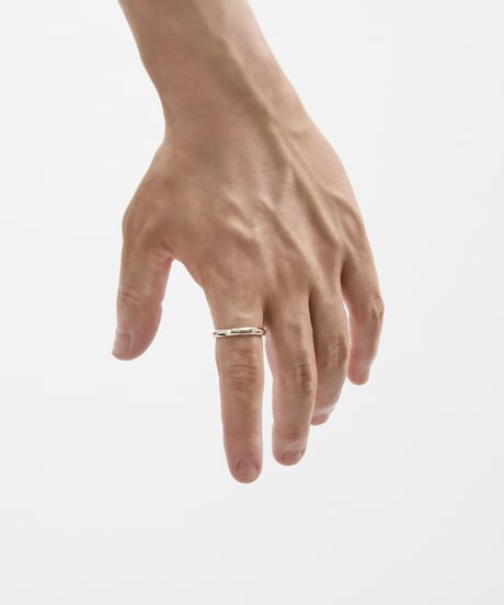 And A アンドエー / SILVER925 TEXTURED CIRCLE RING シルバー925テクスチャーサークルリング / AA-A25U003