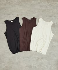 And A アンドエー / SUPIMA COTTON CODE FRISE TANK TOPS スーピマコットンコードフライスタンクトップ / AA-S24M005