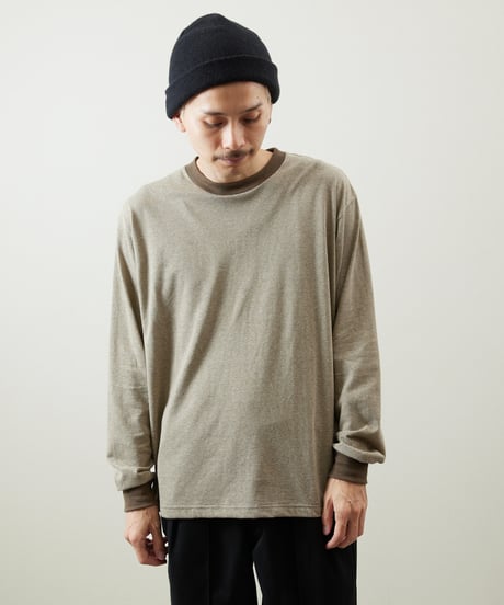 And A アンドエー / HEMP BREND L/S SLEEVE CUT & SEWN ヘンプブレンドナローピッチボーダーカットソー ロンT / AA-A24M003