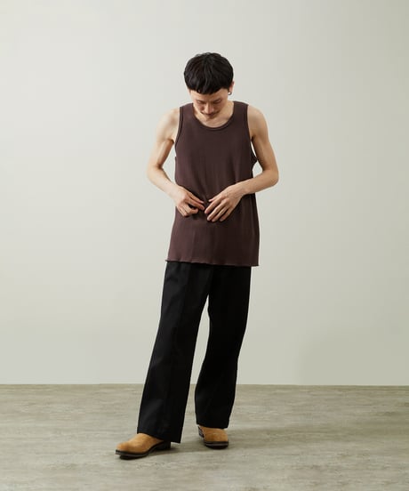 And A アンドエー / SUPIMA COTTON CODE FRISE TANK TOPS スーピマコットンコードフライスタンクトップ / AA-S24M005