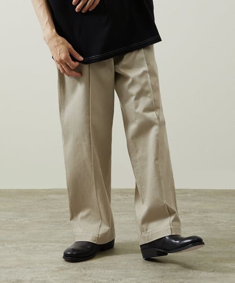 And A アンドエー / PIN TUCK DRILL WIDE CHINO PANTS ピンタックドリルワイドチノパンツ / AA-A23M001
