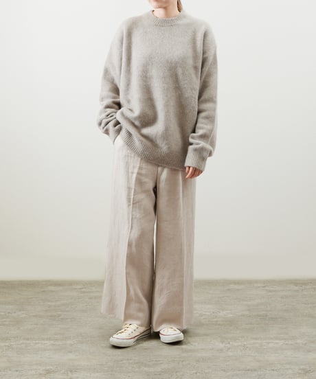 And A アンドエー / TANUKI KNIT CREW NECK PULLOVER SWEATER タヌキニットクルーネックプルオーバーニット セーター / AA-A24M001
