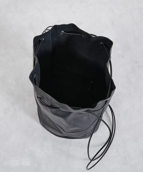 And A アンドエー / FINE LEATHER DRAWSTRING BAG 【L】 牛革巾着バッグ バッグパック / AA-A23U003