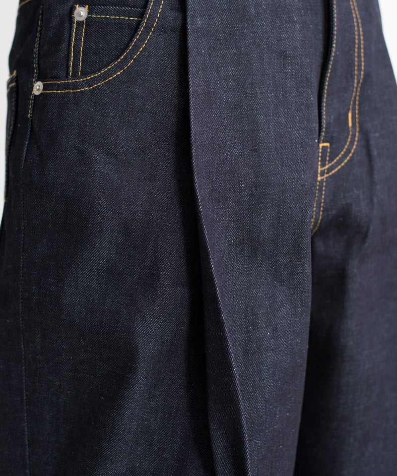 NEONSIGN ネオンサイン / WIDE DENIM SLACKS “RIGID” ワイド...