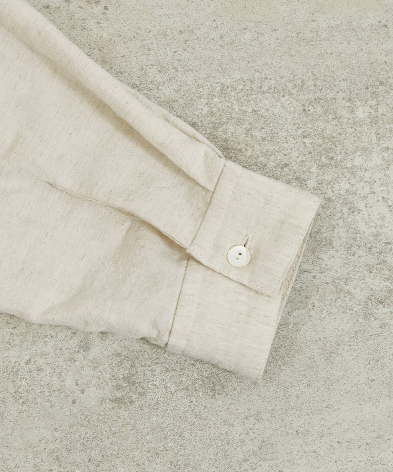 And A アンドエー / COTTON / LINEN OPEN COLLAR L/S LI