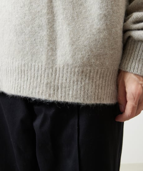 And A アンドエー / TANUKI KNIT CREW NECK PULLOVER SWEATER タヌキニットクルーネックプルオーバーニット セーター / AA-A24M001