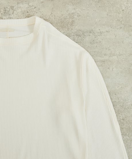 And A アンドエー / SUPIMA COTTON CODE FRISE L/S CUT&SEWN スーピマコットンコードフライスロングスリーブカットソー / AA-S24M006