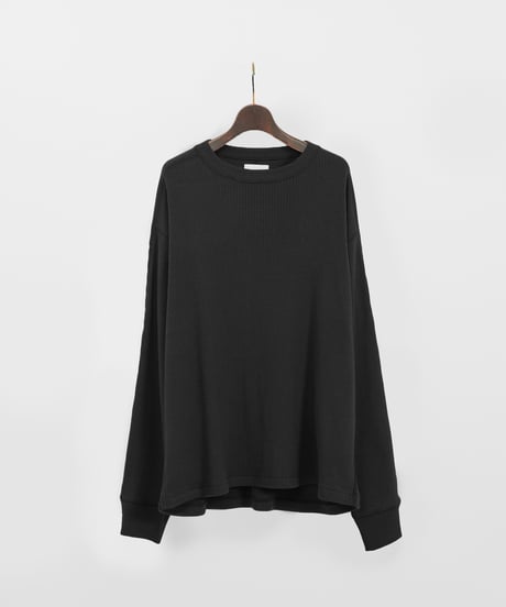 And A アンドエー / SUPIMA COTTON CODE FRISE L/S CUT&SEWN スーピマコットンコードフライスロングスリーブカットソー / AA-S24M006