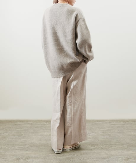 And A アンドエー / TANUKI KNIT CREW NECK PULLOVER SWEATER タヌキニットクルーネックプルオーバーニット セーター / AA-A24M001