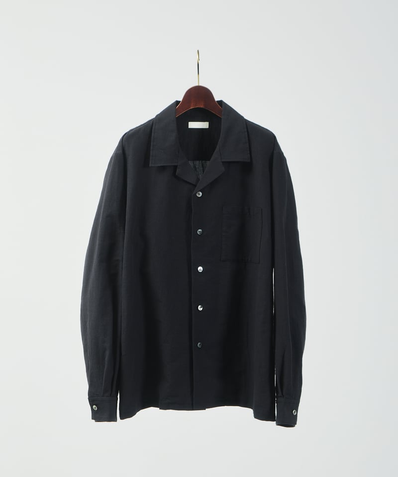 And A アンドエー / COTTON / LINEN OPEN COLLAR L/S LI