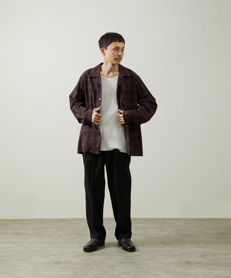And A アンドエー / TWO TUCK TAPERED WIDE CHINO PANTS ツータックコットンワイドテーパードチノパンツ / AA-A23M002