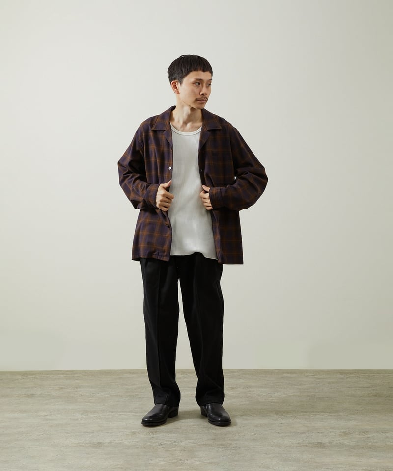And A アンドエー / TWO TUCK TAPERED WIDE CHINO PANTS