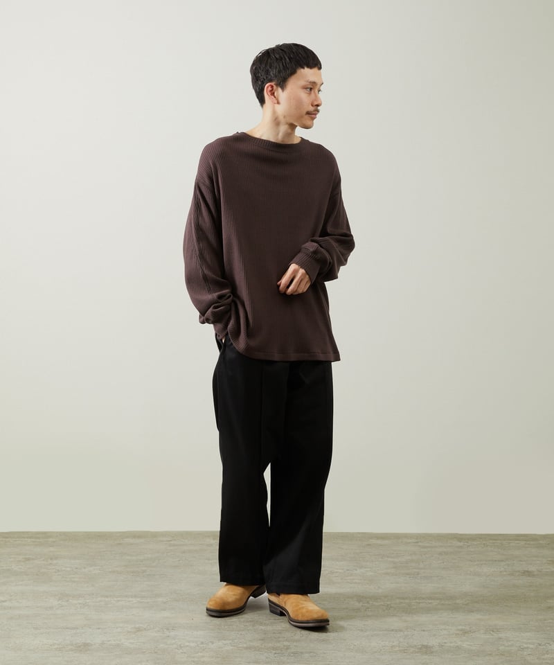 And A アンドエー / PIN TUCK DRILL WIDE CHINO PANTS ピ