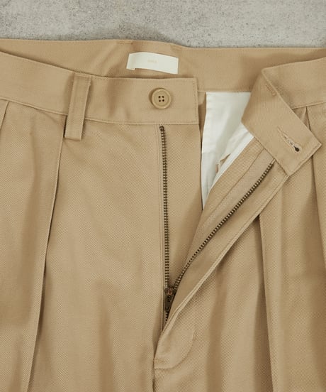 And A アンドエー / TWO TUCK TAPERED WIDE CHINO PANTS ツータックコットンワイドテーパードチノパンツ / AA-A23M002