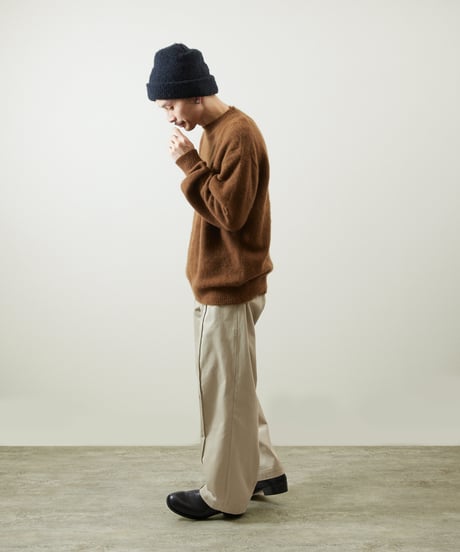 And A アンドエー / TANUKI KNIT CREW NECK PULLOVER SWEATER タヌキニットクルーネックプルオーバーニット セーター / AA-A24M001