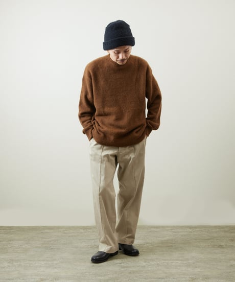 And A アンドエー / TANUKI KNIT CREW NECK PULLOVER SWEATER タヌキニットクルーネックプルオーバーニット セーター / AA-A24M001