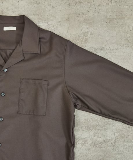 And A アンドエー / SUPER 140’S WOOL SAXONY OPEN COLLAR L/S SHIRT スーパー140’Sウールサキソニーオープンカラーシャツ / AA-S24M001