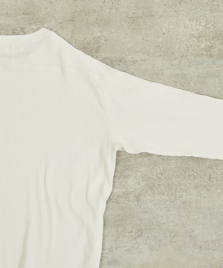 And A アンドエー / SUPIMA COTTON CODE FRISE L/S CUT&SEWN スーピマコットンコードフライスロングスリーブカットソー / AA-S24M006