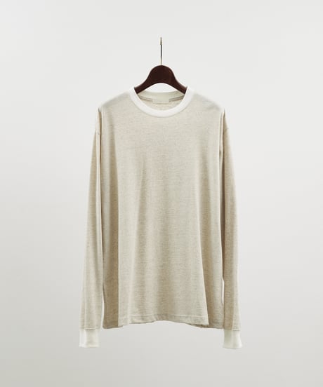 And A アンドエー / HEMP BREND L/S SLEEVE CUT & SEWN ヘンプブレンドナローピッチボーダーカットソー ロンT / AA-A24M003