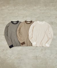 And A アンドエー / HEMP BREND L/S SLEEVE CUT & SEWN ヘンプブレンドナローピッチボーダーカットソー ロンT / AA-A24M003