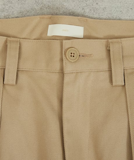 And A アンドエー / TWO TUCK TAPERED WIDE CHINO PANTS ツータックコットンワイドテーパードチノパンツ / AA-A23M002