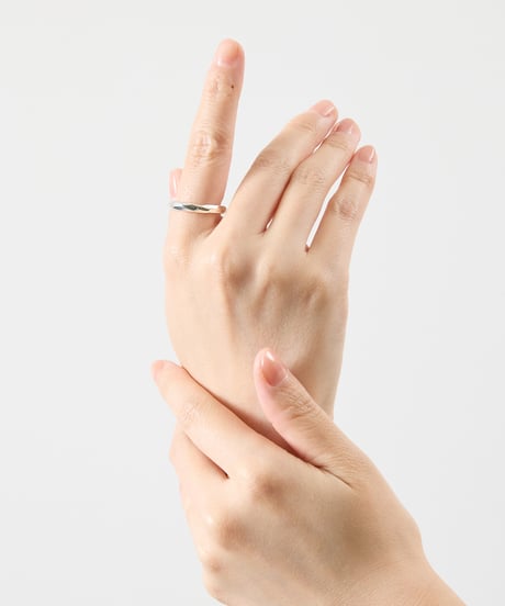 And A アンドエー / SILVER925 TEXTURED CIRCLE RING シルバー925テクスチャーサークルリング / AA-A25U003