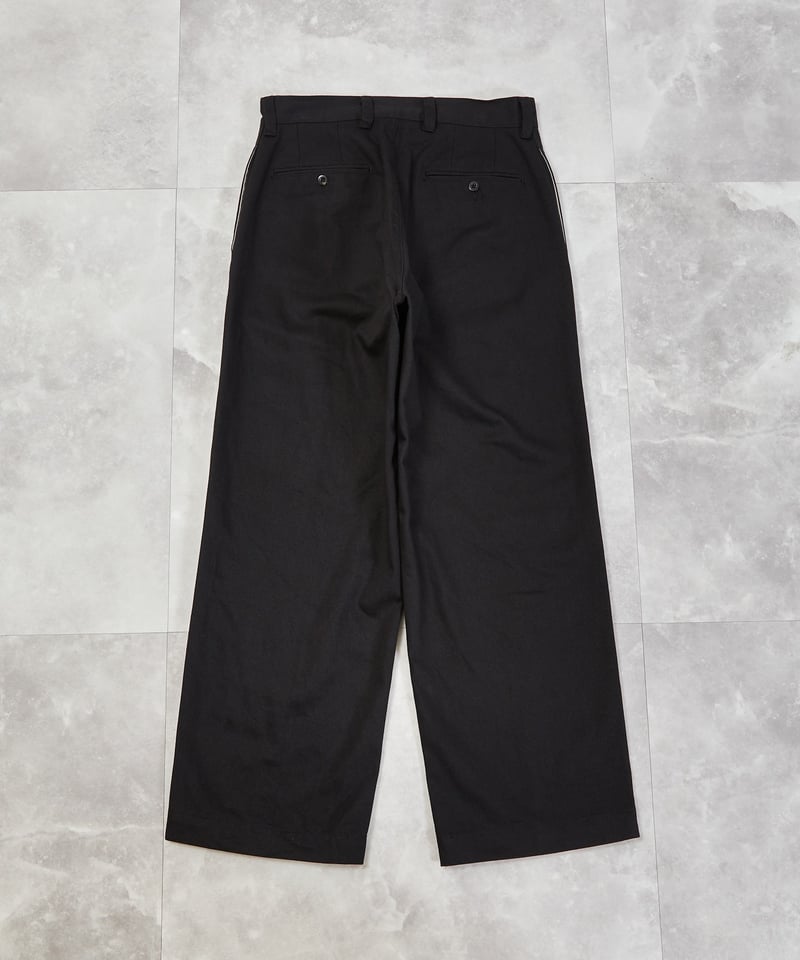 And A アンドエー / PIN TUCK DRILL WIDE CHINO PANTS ピ