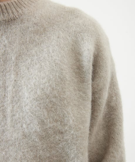 And A アンドエー / TANUKI KNIT CREW NECK PULLOVER SWEATER タヌキニットクルーネックプルオーバーニット セーター / AA-A24M001