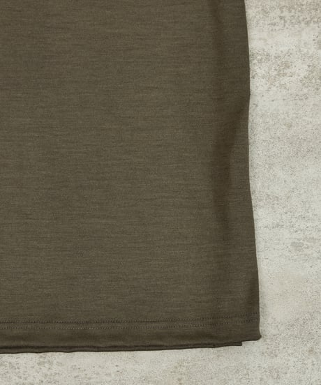 And A アンドエー / 2/72 WOOL JERSEY L/S RINGER KNIT TEE super100防縮ウォッシャブルウールジャージーリンガーニットロンT / AA-A23M005