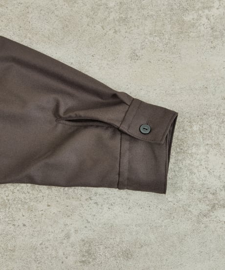 And A アンドエー / SUPER 140’S WOOL SAXONY OPEN COLLAR L/S SHIRT スーパー140’Sウールサキソニーオープンカラーシャツ / AA-S24M001