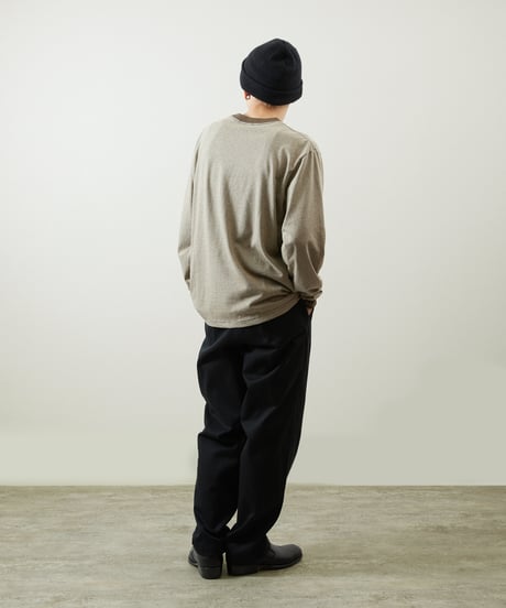 And A アンドエー / HEMP BREND L/S SLEEVE CUT & SEWN ヘンプブレンドナローピッチボーダーカットソー ロンT / AA-A24M003