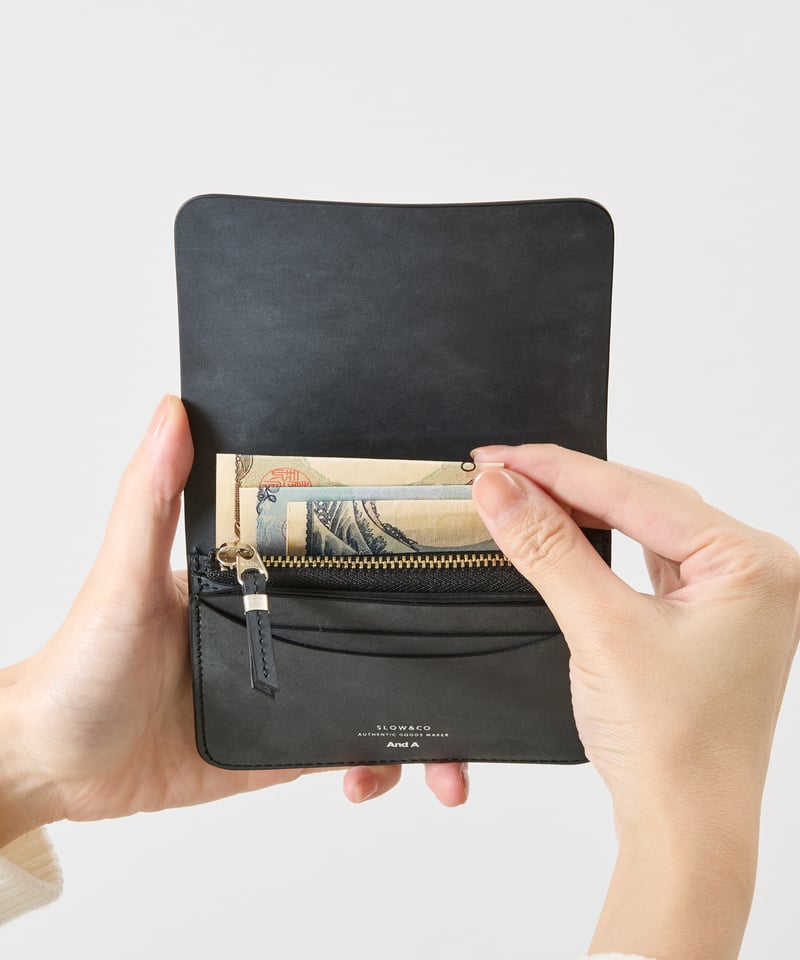 【週末限定値下げ】SLOW mini wallet コードバン SLOW(ファッション) スロウ コードバン ミニウォレット 本革 馬