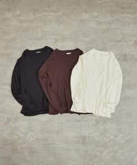 And A アンドエー / SUPIMA COTTON CODE FRISE L/S CUT&SEWN スーピマコットンコードフライスロングスリーブカットソー / AA-S24M006
