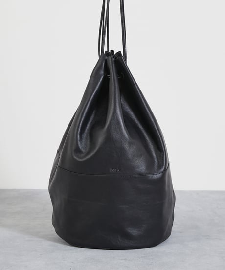 And A アンドエー / FINE LEATHER DRAWSTRING BAG 【L】 牛革巾着バッグ バッグパック / AA-A23U003