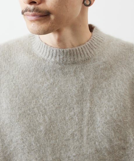 And A アンドエー / TANUKI KNIT CREW NECK PULLOVER SWEATER タヌキニットクルーネックプルオーバーニット セーター / AA-A24M001