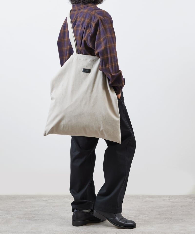 ブラック BIGトートバッグ KOBE LEATHER×wjk big tote bag – wjk online store