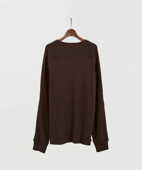 And A アンドエー / SUPIMA COTTON CODE FRISE L/S CUT&SEWN スーピマコットンコードフライスロングスリーブカットソー / AA-S24M006