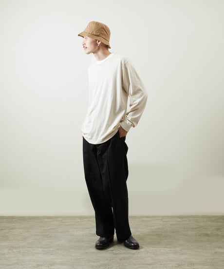 And A アンドエー / HEMP BREND L/S SLEEVE CUT & SEWN ヘンプブレンドナローピッチボーダーカットソー ロンT / AA-A24M003