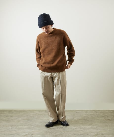 And A アンドエー / TANUKI KNIT CREW NECK PULLOVER SWEATER タヌキニットクルーネックプルオーバーニット セーター / AA-A24M001