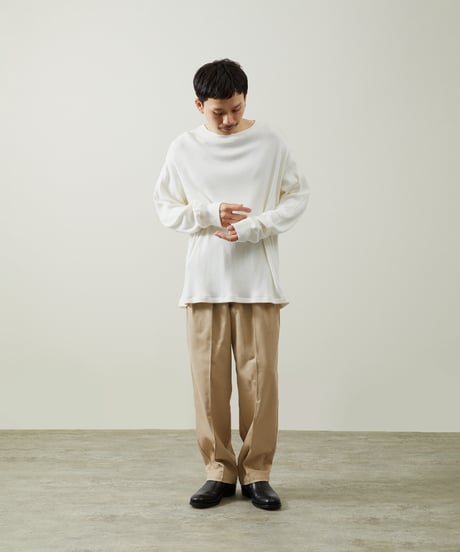 And A アンドエー / SUPIMA COTTON CODE FRISE L/S CUT&SEWN スーピマコットンコードフライスロングスリーブカットソー / AA-S24M006