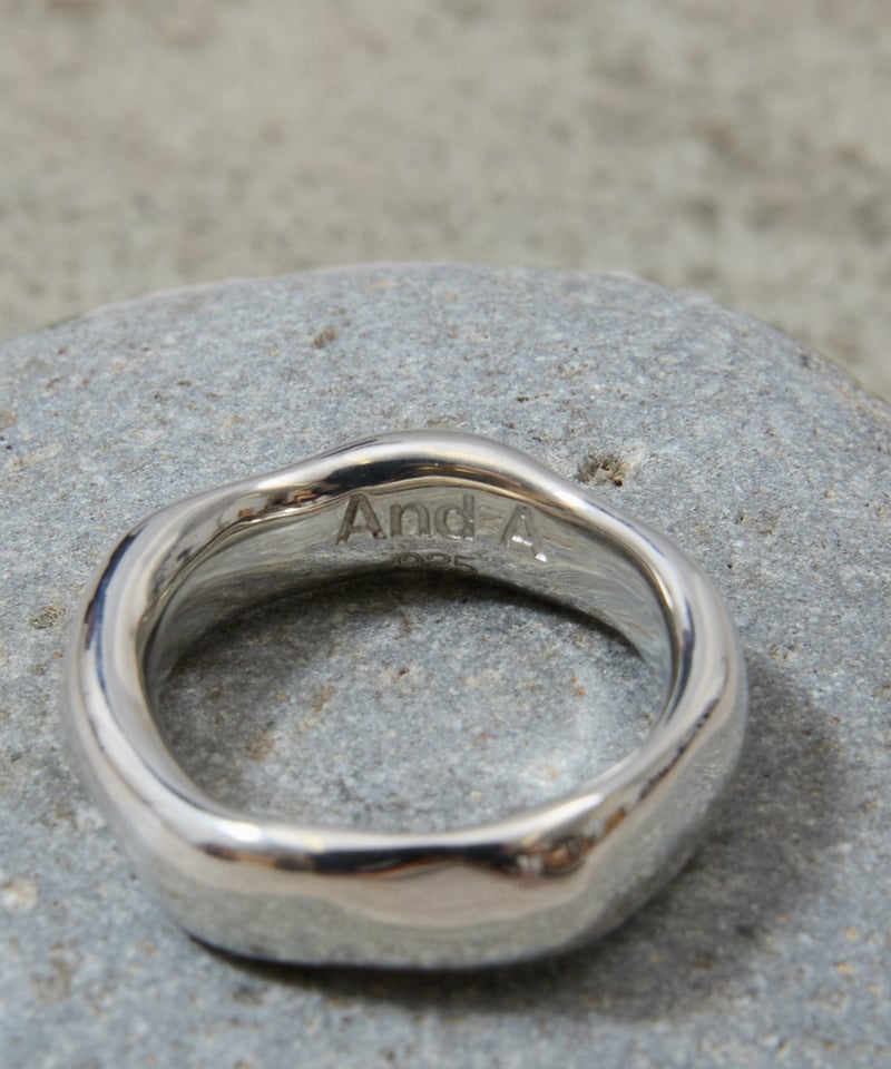 メンズ リング Silver925 ペンタグラム バフォメット リング 24号 And A アンドエー / SILVER925 WARPED PENTAGRAM RING シ