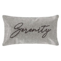 【Rita Ora Home】リタオラホーム Serenity Silver Cushion 18x32cm