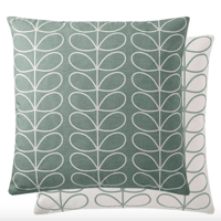 【ORLA KIELY】Small Linear Stem Cushion Duck Egg 50x50cm＊クッションカバー＊