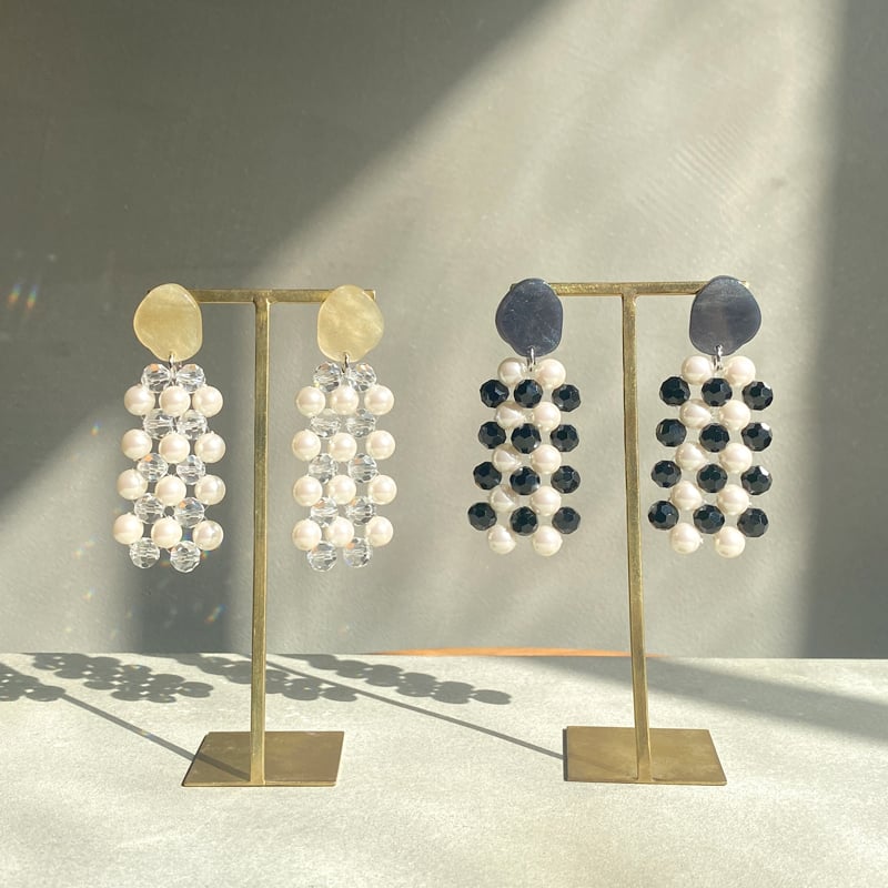 1051 (2tone) p/c ピアス | nuEve