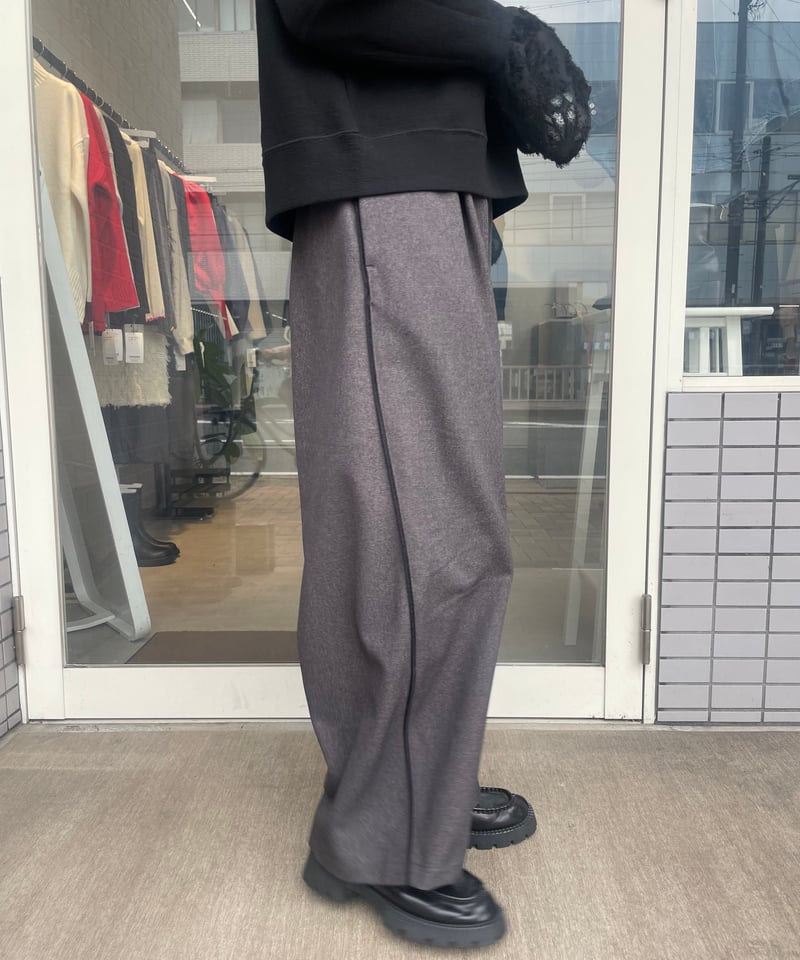 sullen tokyo side line wide trousers グレー