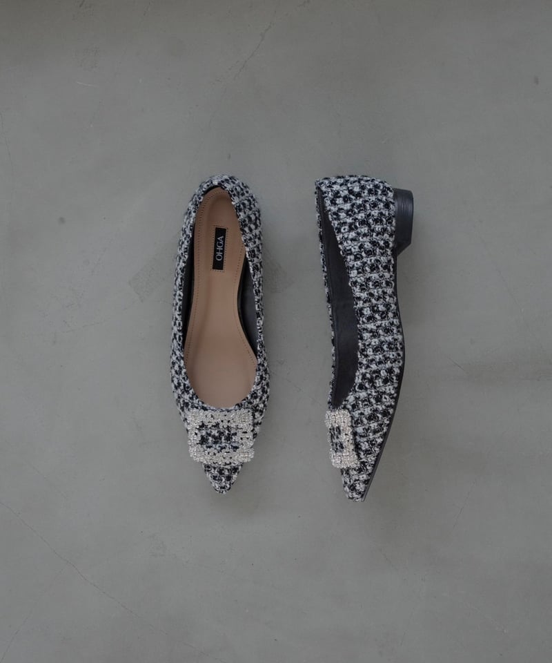 TWEED BIJOU PUMPS | OHGA TWEED BIJOU PUMPS | OHGA