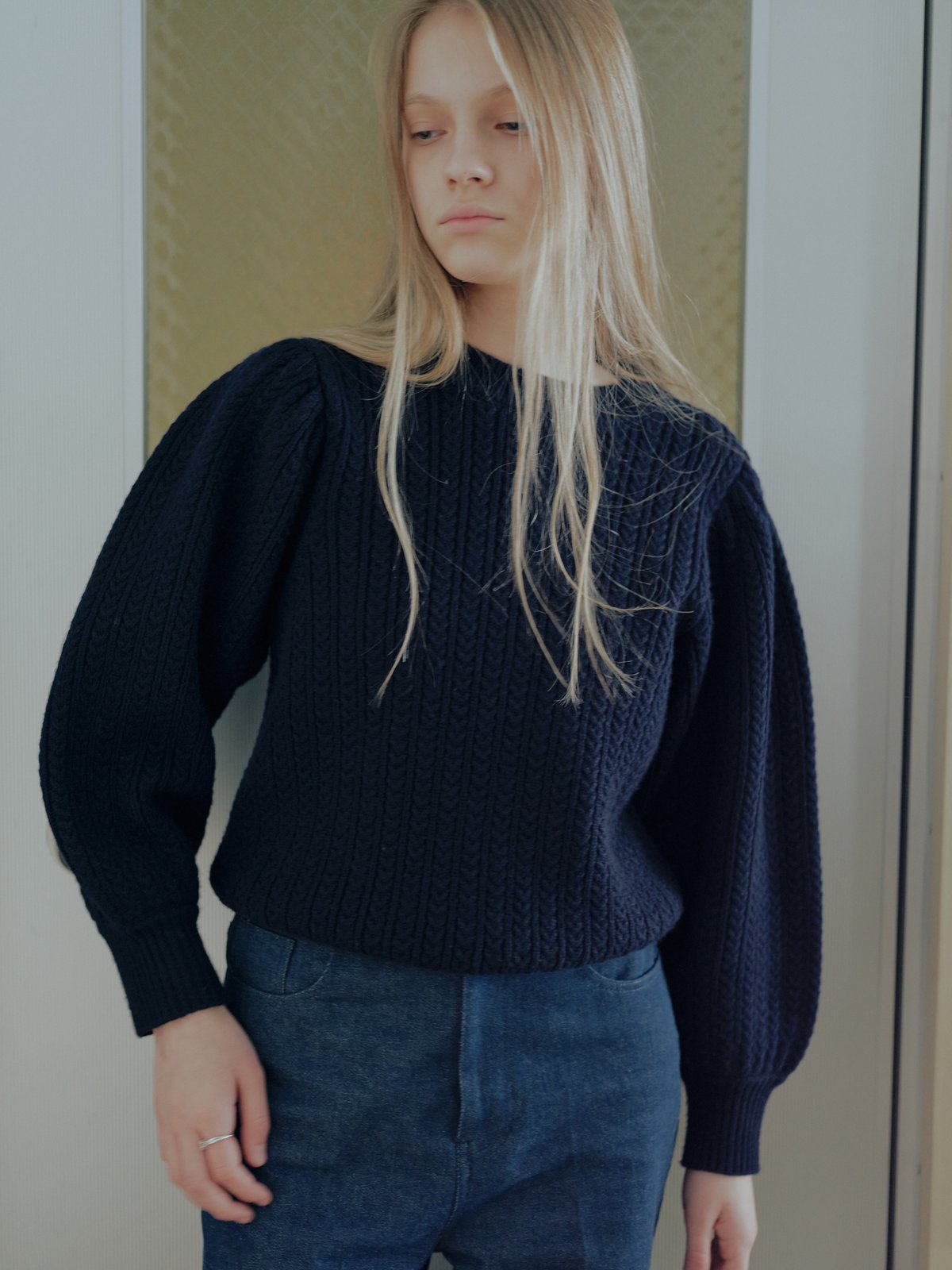 OHGA CABLE KNIT オーガ ケーブルニット