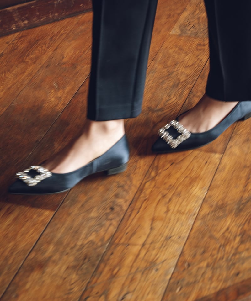 SATIN BIJOU PUMPS | OHGA SATIN BIJOU PUMPS | OHGA